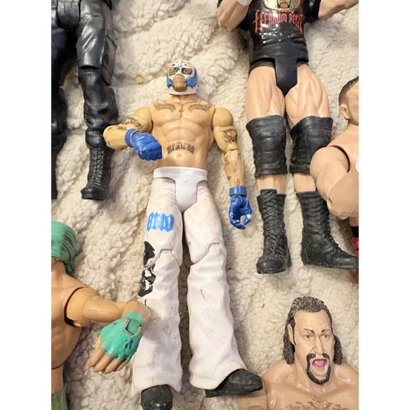 WWE Wrestling Action Figure Collection Lot Articulated Multicolor Plastic - Picture 7 of 14